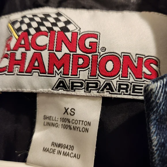 Nascar Cartoon Network Kids Denim Jacket - Blue and Red - Picture 3 of 3